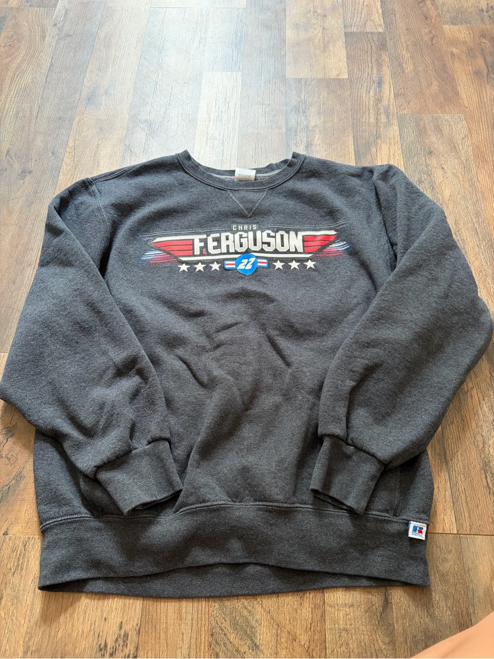 Chris Ferguson Charcoal Crewneck Sweatshirt